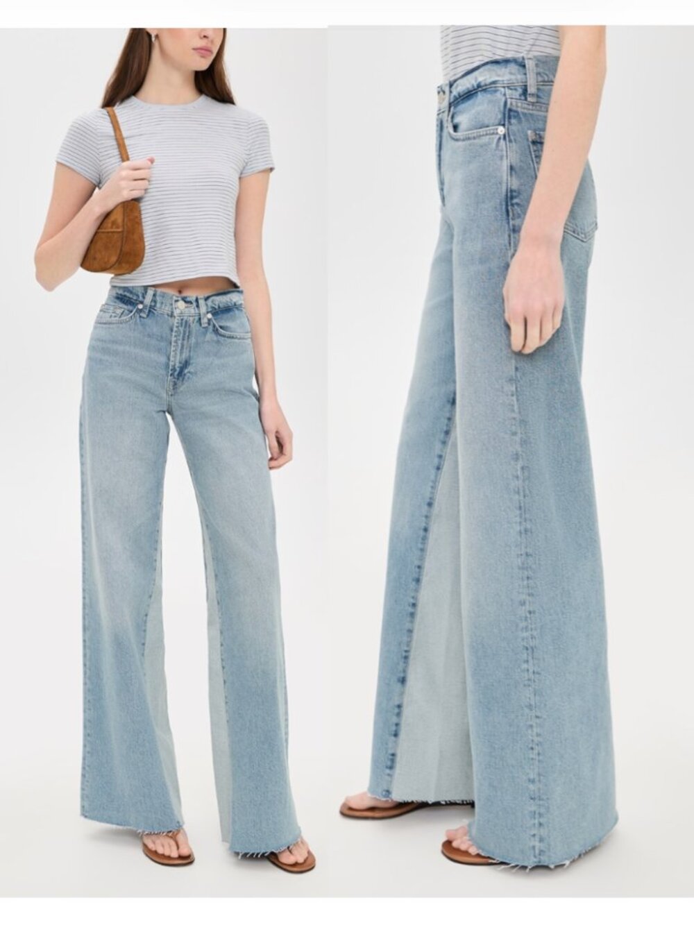 7 For All Mankind Panel Lotta Jeans in Seabreeze, 30 NWT